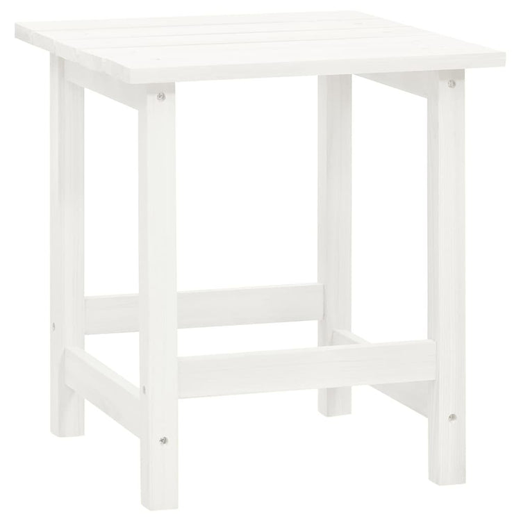 Sedia Adirondack da Giardino con Tavolo Abete Massello Bianco cod mxl 44937