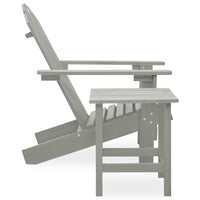 Sedia da Giardino Adirondack con Tavolino Legno Abete Grigio 315920