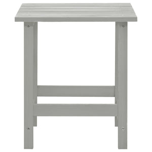 Sedia da Giardino Adirondack con Tavolino Legno Abete Grigio