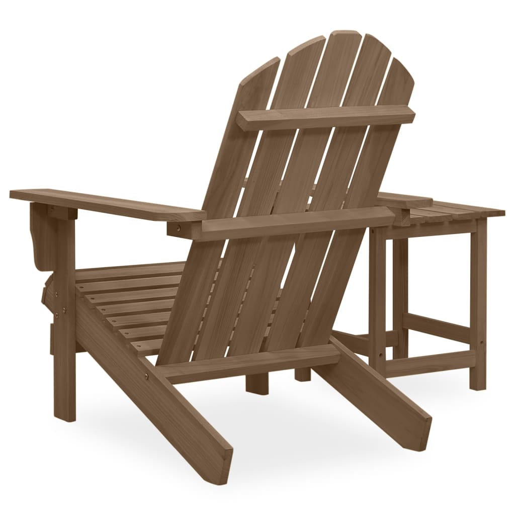 Sedia Adirondack con Tavolo Abete Massello Marrone cod mxl 41832