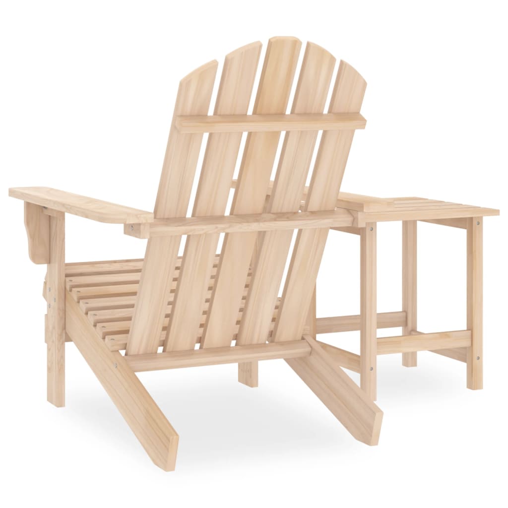 Sedia da Giardino Adirondack con Tavolino in Legno Abete cod mxl 40556