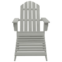 Sedia Giardino Adirondack Ottomana Tavolo Abete Massello Grigio 315930