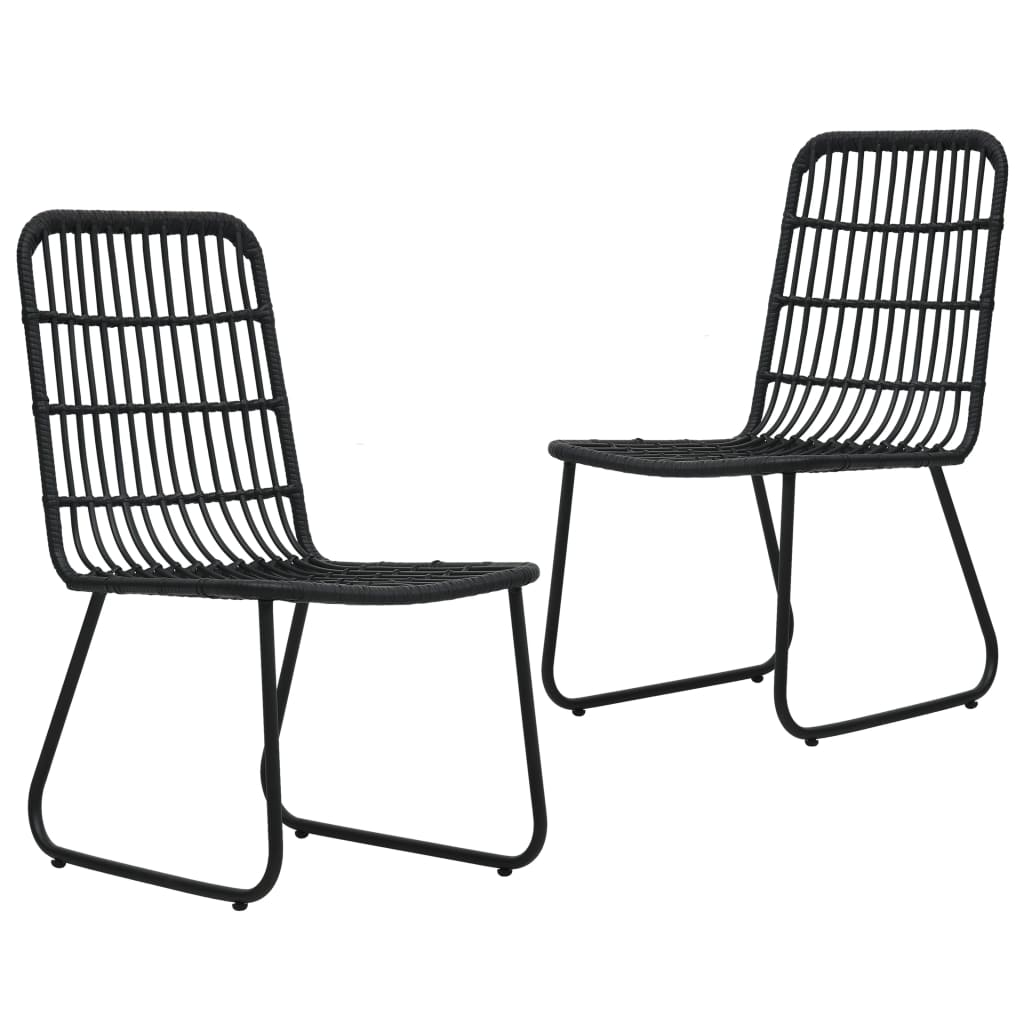 Set da Pranzo da Giardino 3 pz in Polyrattan e Vetro cod mxl 37729