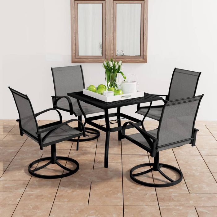 Set da Pranzo da Giardino 5 pz in Textilene e Acciaio 3060282