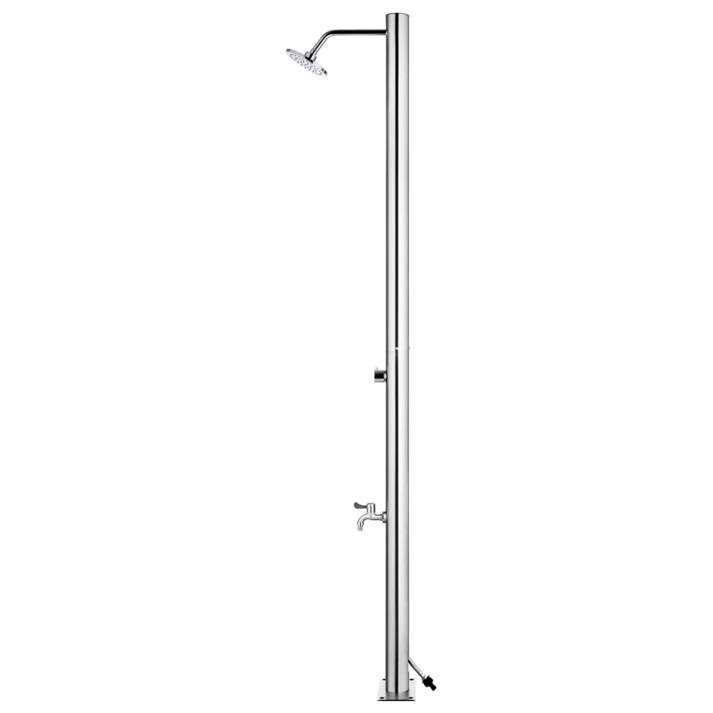 Doccia da Giardino 215 cm in Acciaio Inossidabile 315940