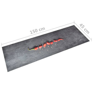 Tappetino da Cucina Lavabile Peperoni 45x150 cm cod mxl 48456