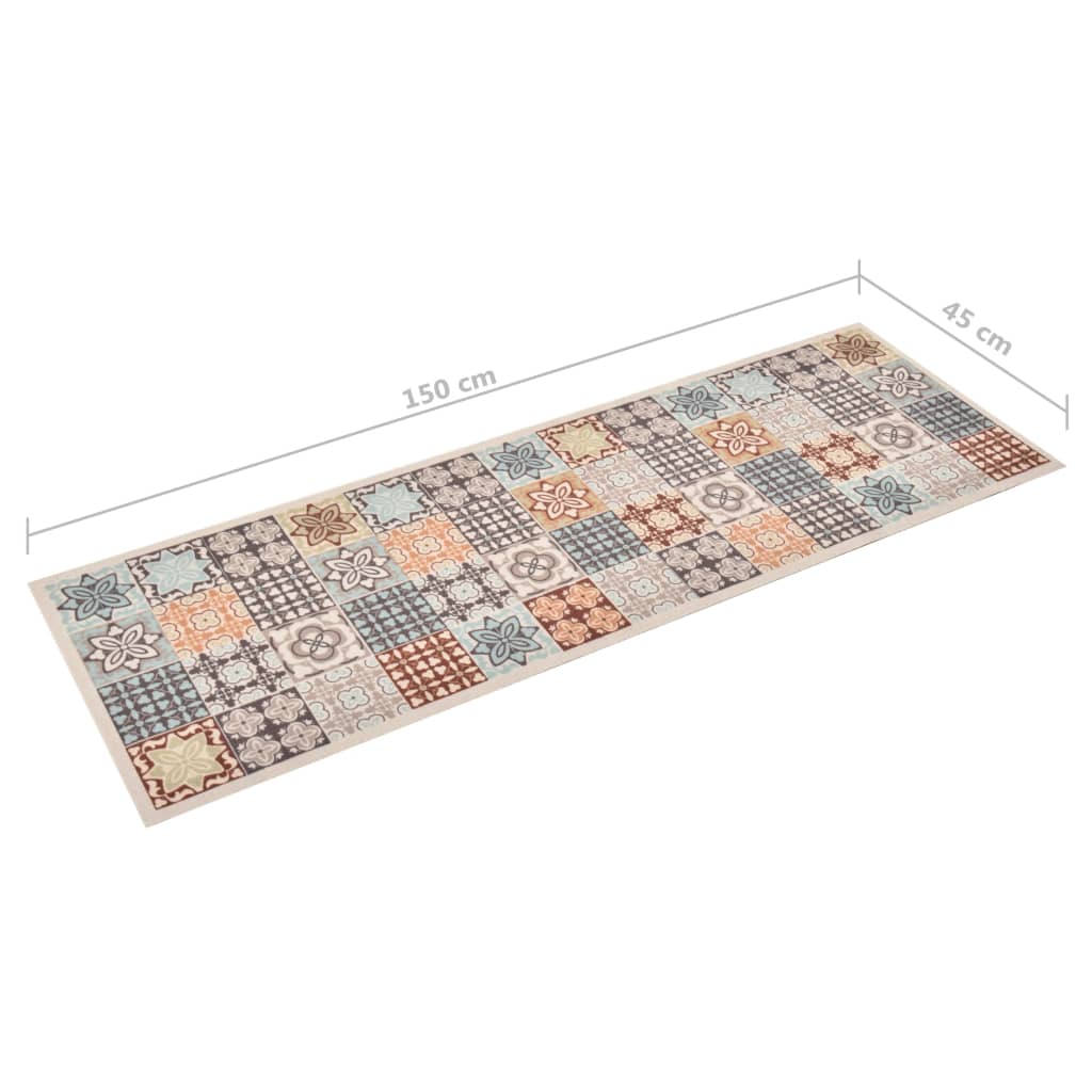 Tappetino da Cucina Lavabile Mosaico a Colori 45x150 cm cod mxl 48069