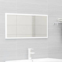 Set Mobili da Bagno 2 pz Bianco in Legno Multistrato 804881