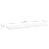 Ripiani per Libreria 4 pz Bianchi 40x10x1,5 cm in Multistrato cod 10586