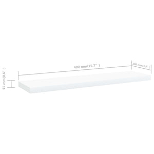 Ripiani per Libreria 8 pz Bianchi 40x10x1,5 cm Truciolato cod mxl 59428