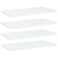 Ripiani per Libreria 4 pz Bianchi 40x20x1,5 cm Truciolato cod mxl 59756