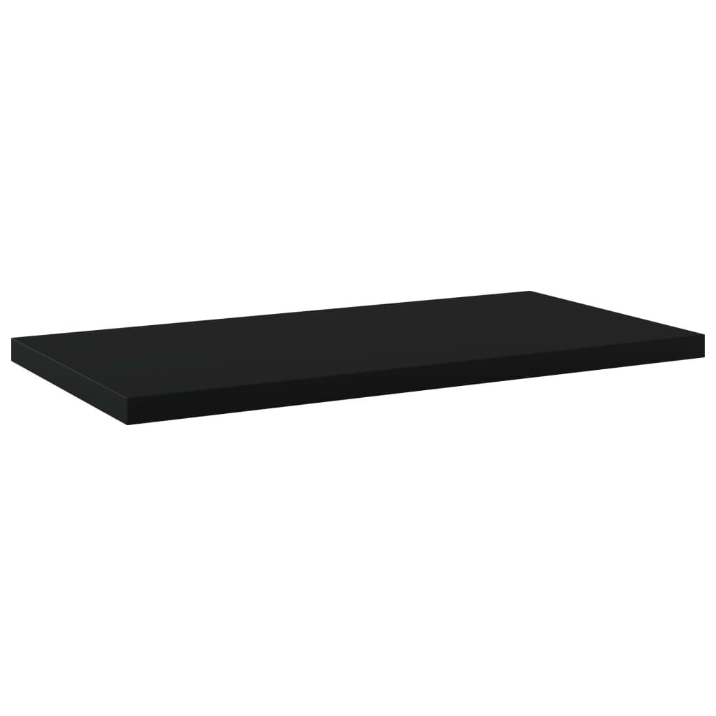 Ripiani per Libreria 4 pz Neri 40x20x1,5 cm Truciolato cod 10609