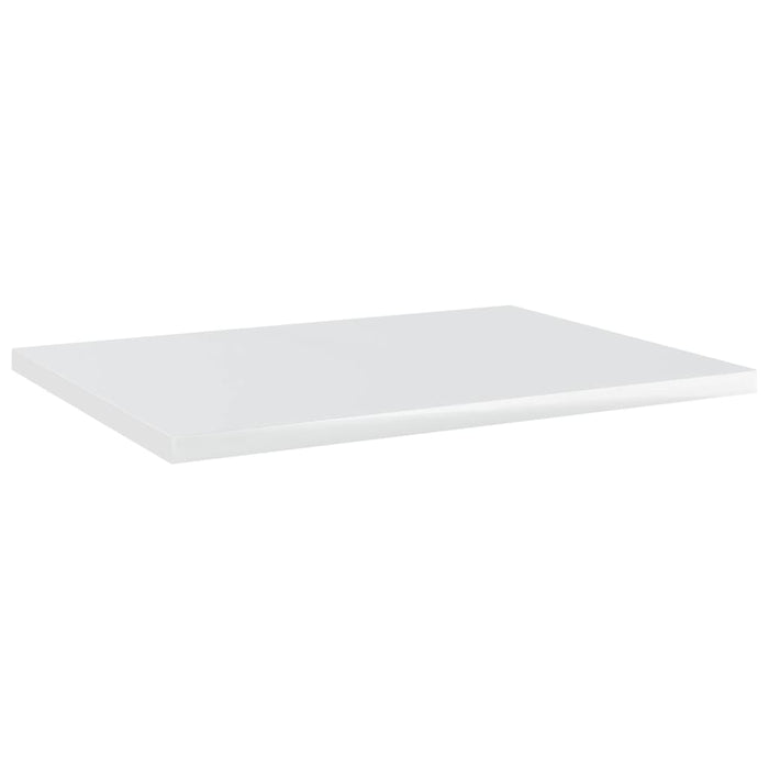 Ripiani per Libreria 4 pz Bianco Lucido 40x30x1,5 cm Truciolato cod 10471