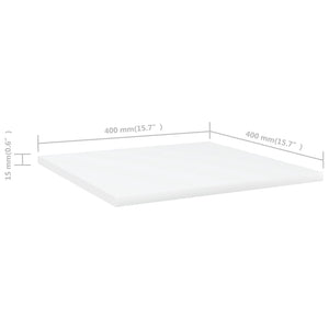 Ripiani per Libreria 4 pz Bianchi 40x40x1,5 cm in Truciolato cod mxl 59597