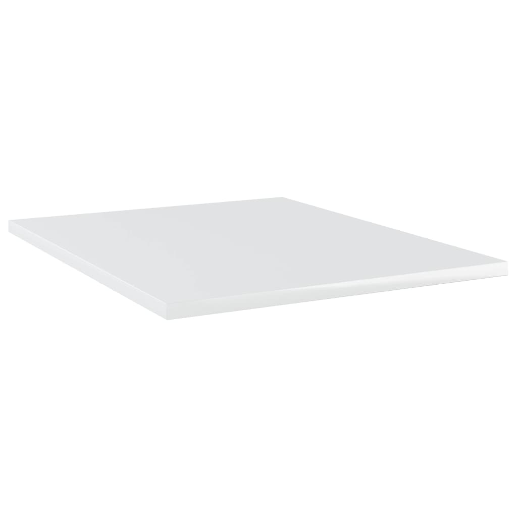 Ripiani per Libreria 4 pz Bianco Lucido 40x50x1,5 cm Truciolato cod mxl 59416