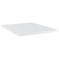 Ripiani per Libreria 4 pz Bianco Lucido 40x50x1,5 cm Truciolato cod mxl 59416