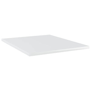 Ripiani per Libreria 4 pz Bianco Lucido 40x50x1,5 cm Truciolato cod mxl 59416