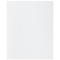 Ripiani per Libreria 4 pz Bianco Lucido 40x50x1,5 cm Truciolato cod mxl 59416