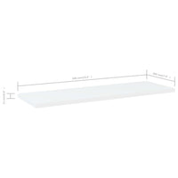 Ripiani per Libreria 4 pz Bianchi 60x20x1,5 cm in Truciolato cod mxl 59757