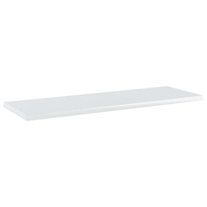 Ripiani Libreria 4 pz Bianco Lucido 60x20x1,5 cm in Truciolato cod mxl 59677