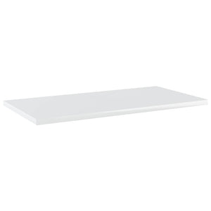 Ripiani per Libreria 4 pz Bianco Lucido 60x30x1,5cm Multistrato 805244