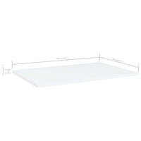 Ripiani per Libreria 4 pz Bianchi 60x40x1,5 cm in Truciolato cod 10486