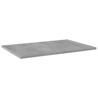 Ripiani Libreria 4 pz Grigio Cemento 60x40x1,5 cm in Truciolato cod mxl 59623