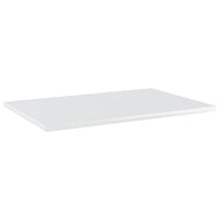 Ripiani Libreria 4 pz Bianco Lucido 60x40x1,5 cm in Truciolato cod 10545