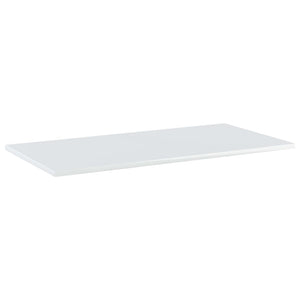 Ripiani per Libreria 4 pz Bianco Lucido 80x40x1,5cm Multistrato 805340