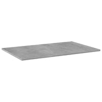 Ripiani per Libreria 4 pz Grigio Cemento 80x50x1,5cm Truciolato cod 10613