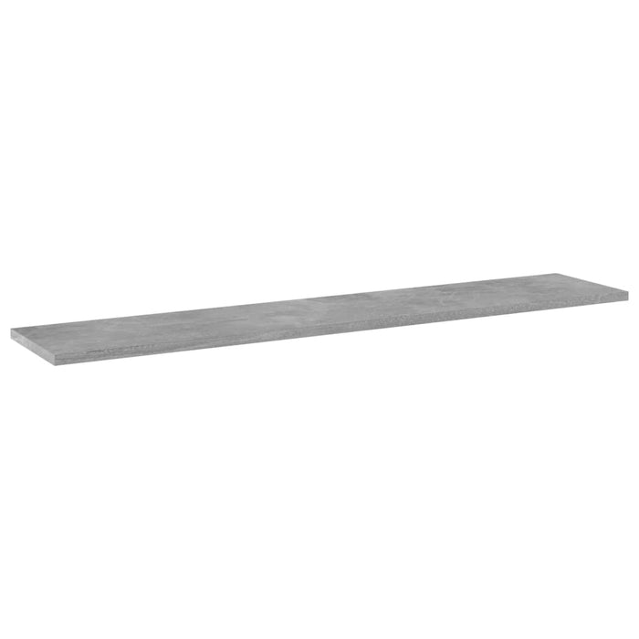 Ripiani Libreria 4pz Grigio Cemento 100x20x1,5cm Multistrato 805386