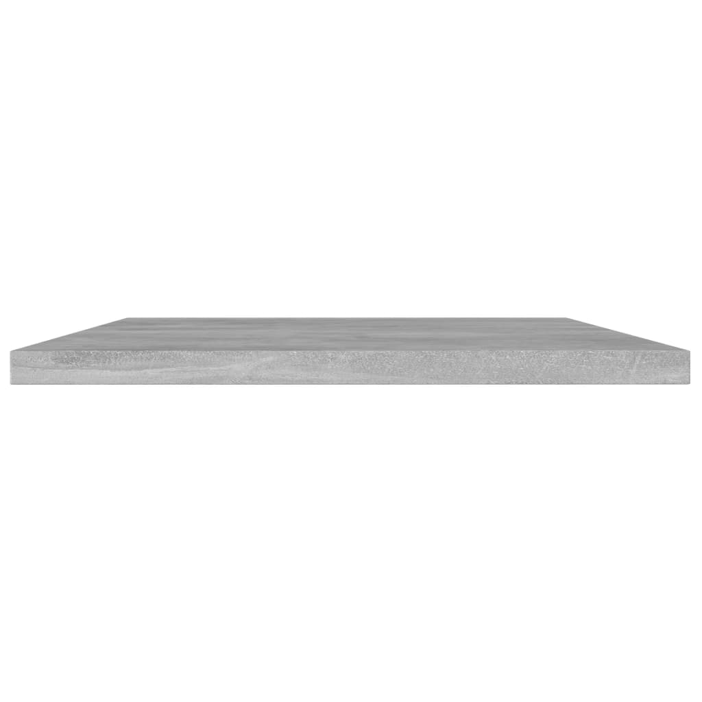 Ripiani Libreria 4pz Grigio Cemento 100x20x1,5cm Multistrato 805386