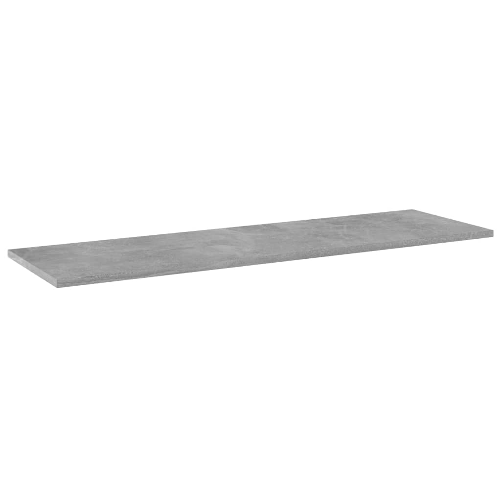 Ripiani Libreria 4 pz Grigio Cemento 100x30x1,5cm in Truciolato cod 10468