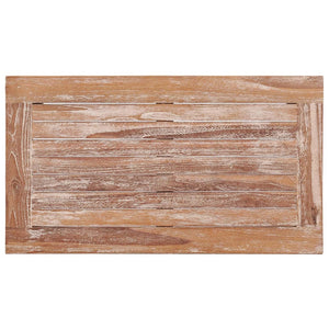 Tavolino Batavia 90x50x45cm Bianco Slavato in Massello di Teak 316036