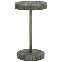 Set Bar da Giardino 3 pz con Cuscini in Polyrattan Grigio 3064765