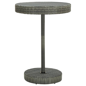 Set da Bar da Giardino 5 pz con Cuscini in Polyrattan Grigio cod mxl 40456