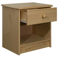 Comodino 41x30x42 cm in Legno Massello di Pino 325532