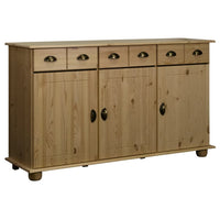 Credenza 134x39x79,5 cm in Legno Massello di Pino 325538