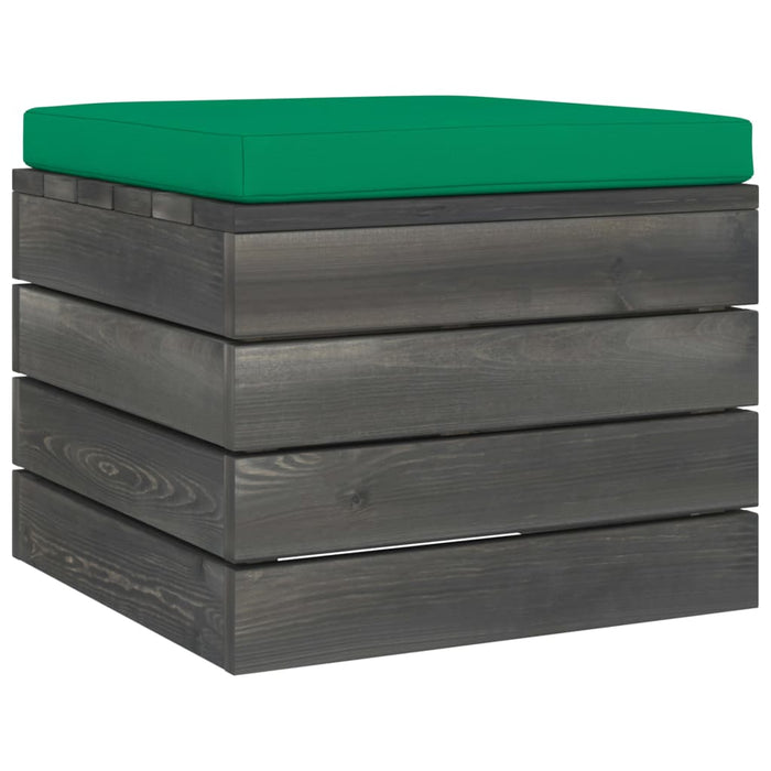 Pouf da Giardino su Pallet con Cuscino in Legno di Pino cod mxl 74518