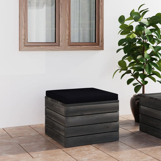 Pouf da Giardino su Pallet con Cuscino in Legno di Pino cod mxl 71480