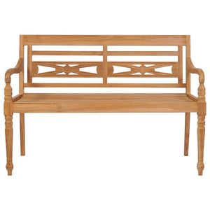 Panca Batavia con Cuscino Talpa 120 cm in Massello di Teak 3062162