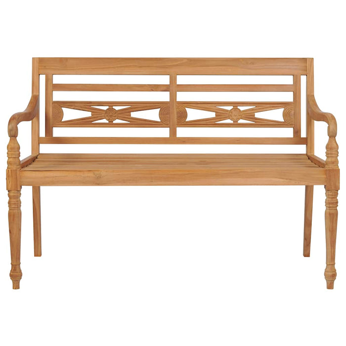 Panca Batavia con Cuscino Talpa 120 cm in Massello di Teak 3062162