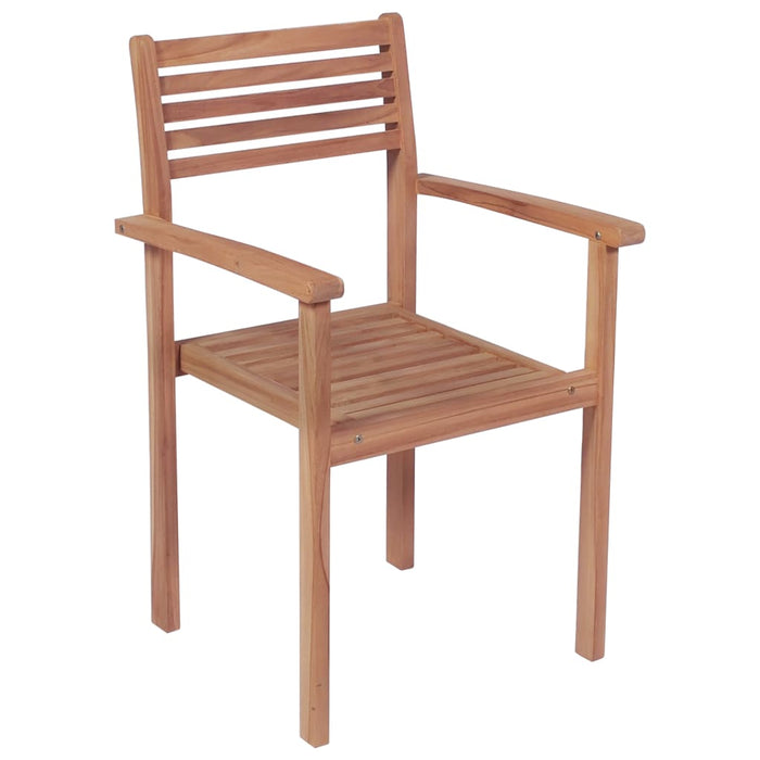 Sedie da Giardino 2 pz con Cuscini Antracite Massello di Teak 3062277