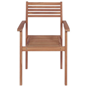 Sedie da Giardino 2 pz con Cuscini Antracite Massello di Teak 3062277