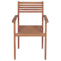 Sedie da Giardino 4 pz con Cuscini Antracite Massello di Teak 3062289