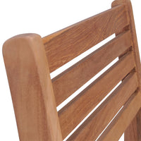 Sedie da Giardino 4 pz con Cuscini Rossi in Massello di Teak cod mxl 74925