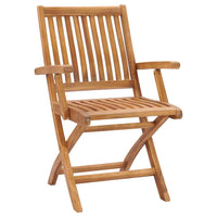 Sedie da Giardino 2 pz con Cuscini Antracite Massello di Teak 3062406