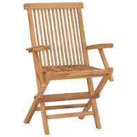 Sedie da Giardino con Cuscini Grigi 2 pz in Massello di Teak cod mxl 6177