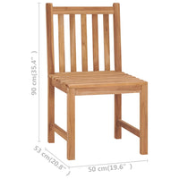 Sedie da Giardino 2 pz con Cuscini in Legno Massello di Teak 3062920