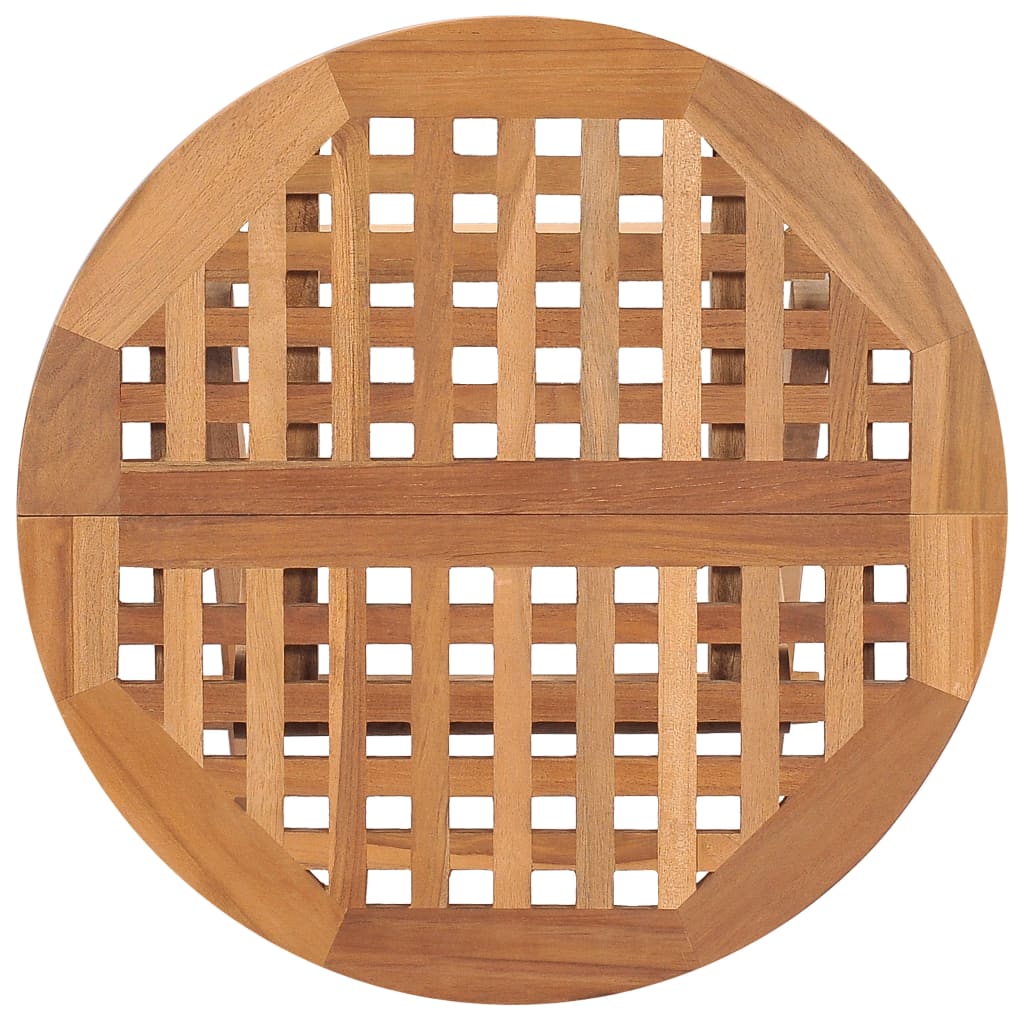 Set da Pranzo Giardino Pieghevole 3 pz Cuscino Massello di Teak cod mxl 43447